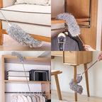 Telescopic Microfiber Duster | Flexible Head & Washable | Extendable to 250 cm