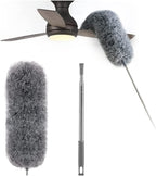 Telescopic Microfiber Duster | Flexible Head & Washable | Extendable to 250 cm
