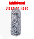 Telescopic Microfiber Duster | Flexible Head & Washable | Extendable to 250 cm