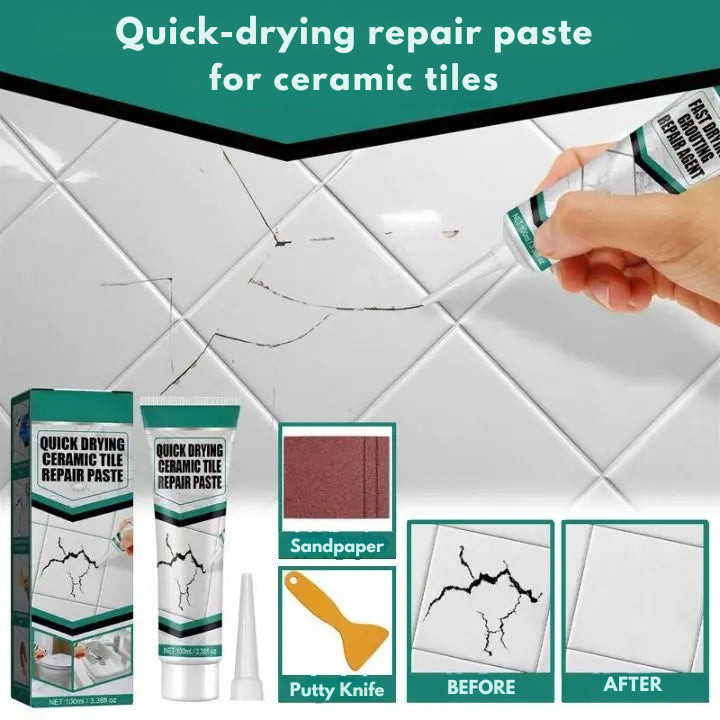 Tile Repair Paste | Fast-Drying | Waterproof & Durable | 100 ml