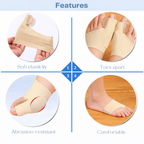 Toe Corrector | Orthopedic Realignment | Breathable Textile & Silicone Gel | Pressure Relief