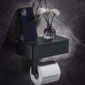 Toilet Paper Holder | Wall-Mounted Shelf & Storage Box | Drill-Free Adhesive | Space-Saving