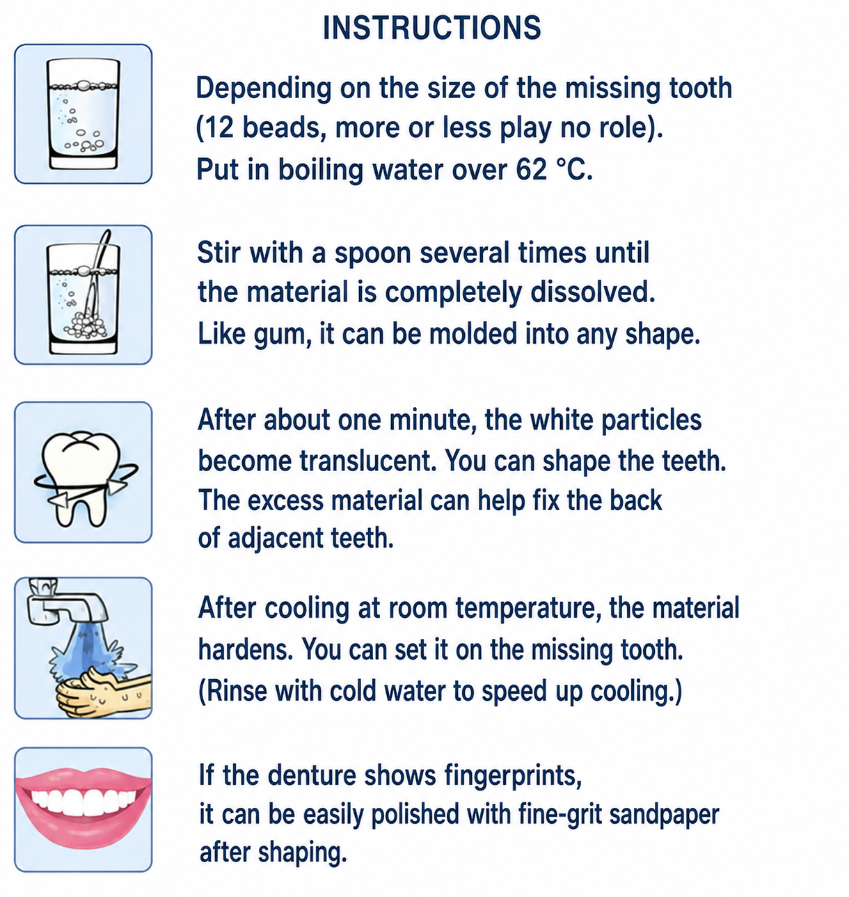 Tooth Repair Kit | Instant Tooth Filler | Natural Tooth-Colored Resin | Temporary Cosmetic Repair