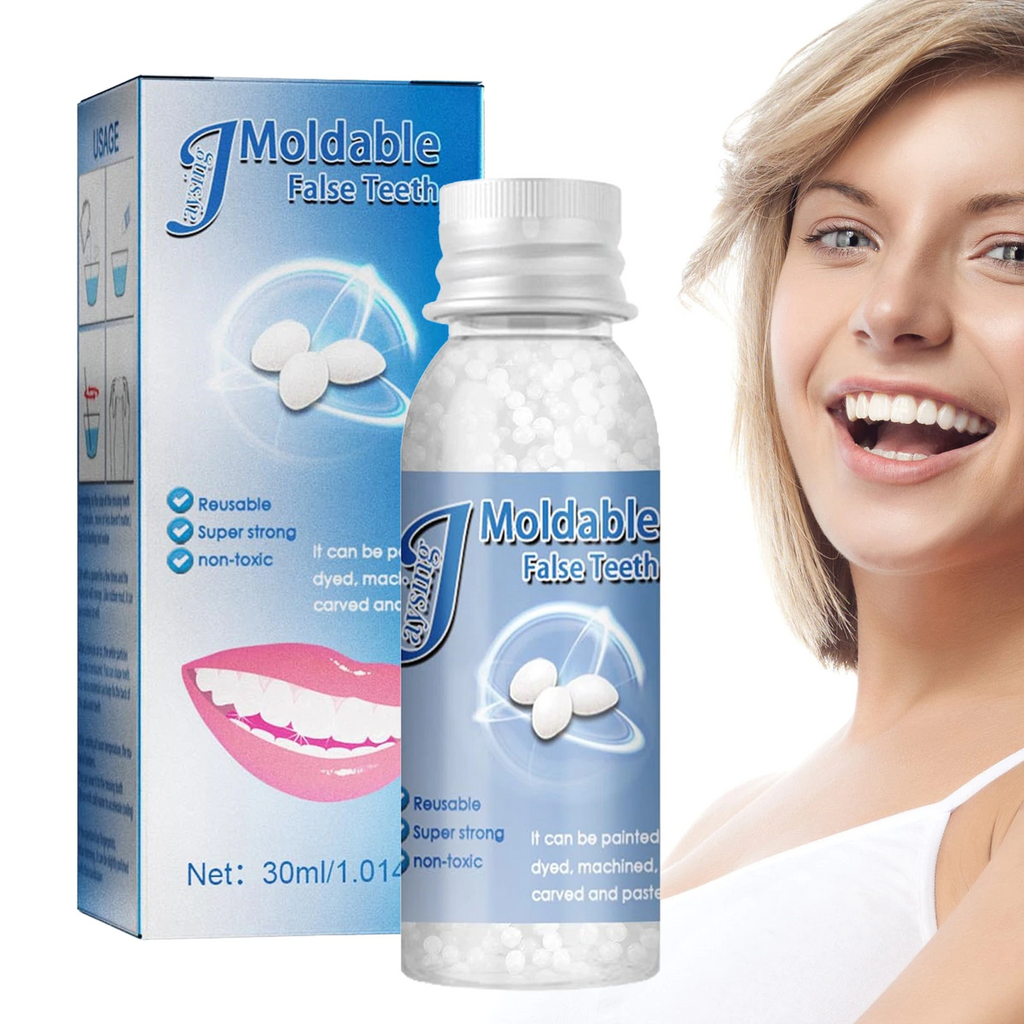 Tooth Repair Kit | Moldable Granules Filler | White & Reusable | Smile Restoration