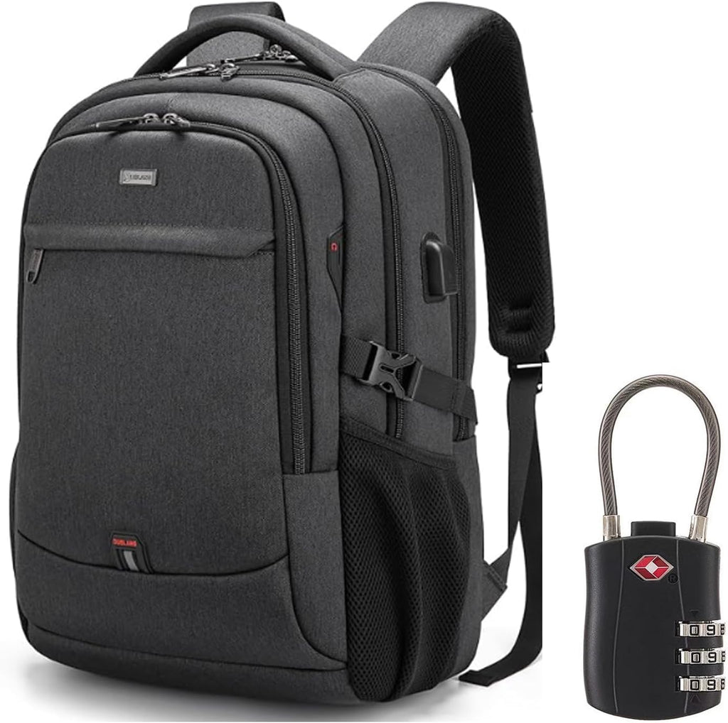 Travel Laptop Backpack | Anti-Theft Design | USB Charging Port | Water-Resistant Polyester