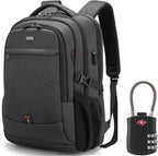 Travel Laptop Backpack | Anti-Theft Design | USB Charging Port | Water-Resistant Polyester
