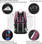 Travel Laptop Backpack | Anti-Theft Design | USB Charging Port | Water-Resistant Polyester