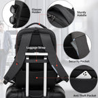 Travel Laptop Backpack | Anti-Theft Design | USB Charging Port | Water-Resistant Polyester