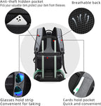 Travel Laptop Backpack | Anti-Theft Design | USB Charging Port | Water-Resistant Polyester