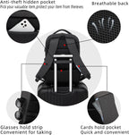 Travel Laptop Backpack | Anti-Theft Design | USB Charging Port | Water-Resistant Polyester