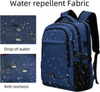 Travel Laptop Backpack | Anti-Theft Design | USB Charging Port | Water-Resistant Polyester