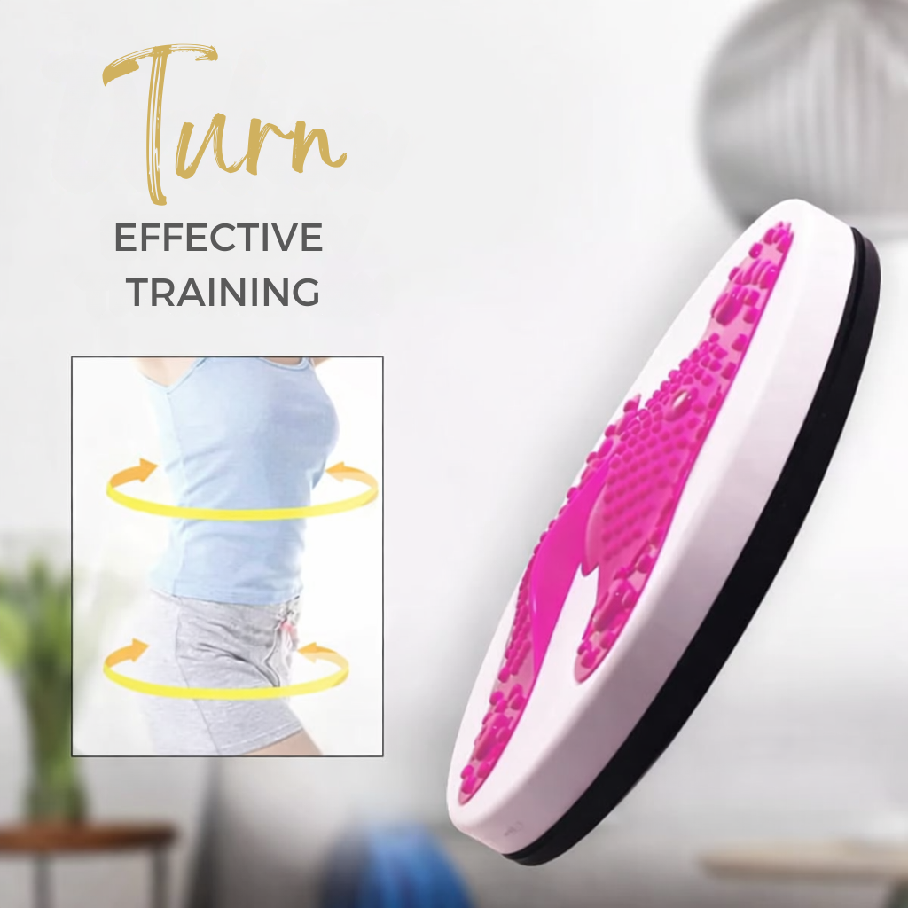 Twist Board | Abdominal & Hip Training | Textured Foot Massage Surface | Non-Slip Silicone Base