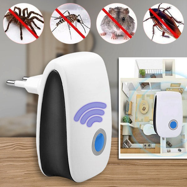 Ultrasonic Pest Repeller | Chemical-Free Protection | Covers up to 100 m² | Safe for Pets & Kids