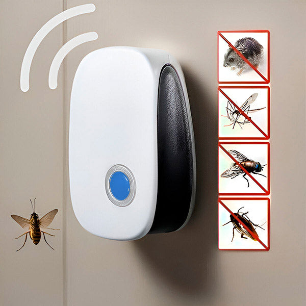 Ultrasonic Pest Repeller | Chemical-Free Protection | Covers up to 100 m² | Safe for Pets & Kids