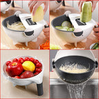 Vegetable Slicer | Slicing, Shredding & Grating | Stainless Steel Blades, BPA-Free Bowl