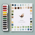Watercolor Workbook for Beginners | Step-by-Step Templates | Paint Set & Brush | Stress Relief
