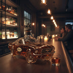 Whiskey Decanter | Sports Car Design | Detailed Glass Carafe | Decorative Home Bar