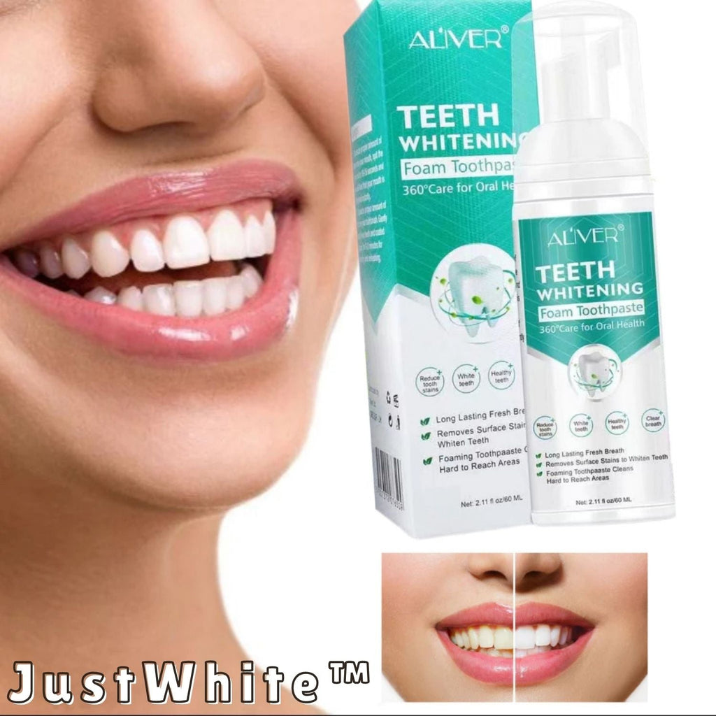 Whitening Foam Toothpaste for Sensitive Teeth | Fine Active Foam | Removes Stains & Fresh Breath