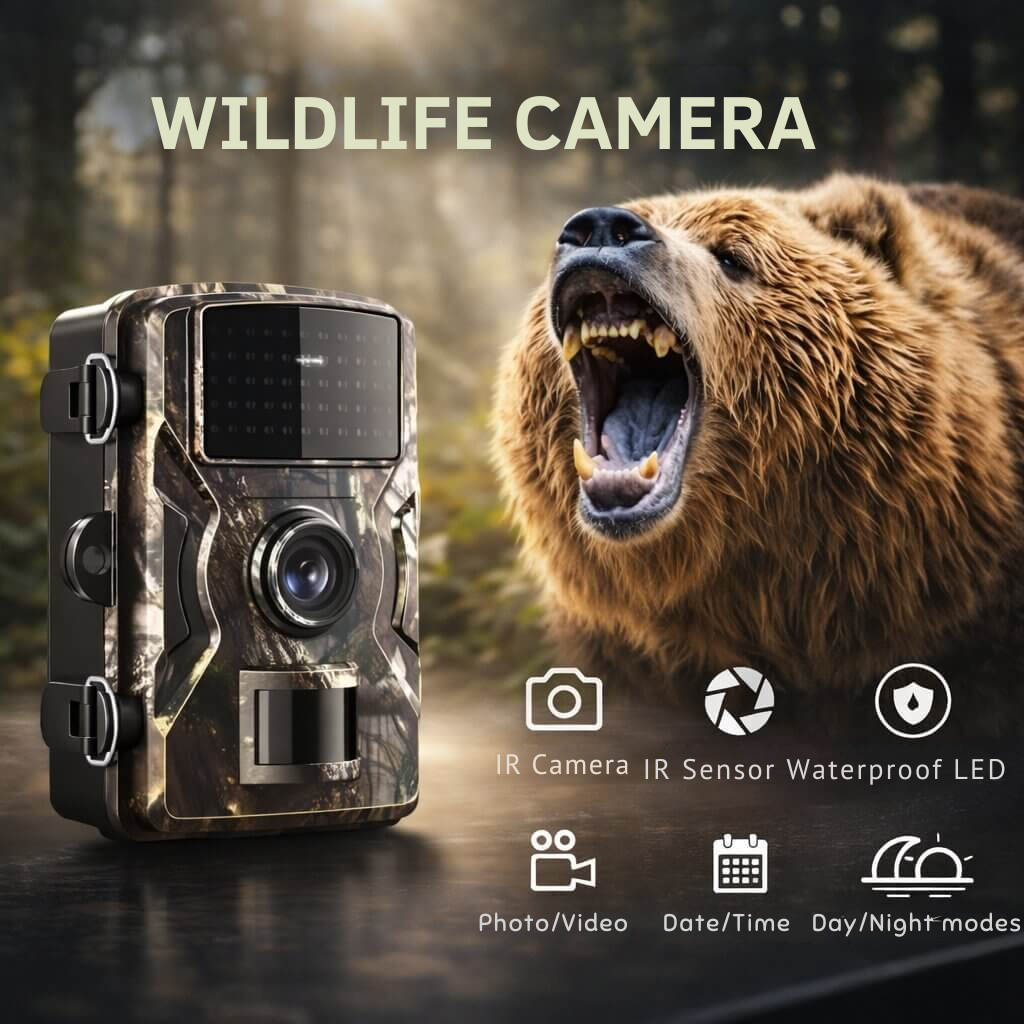 Wildlife Camera | Night Vision | Motion Detection & Photo/Video | Weatherproof