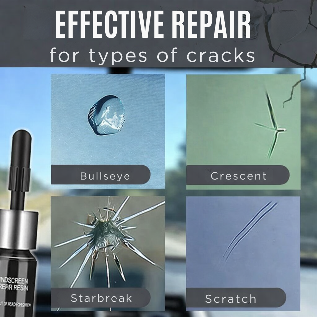 Windshield Repair Kit | Nearly Invisible Seal | 2-Pack | Quick DIY Fix