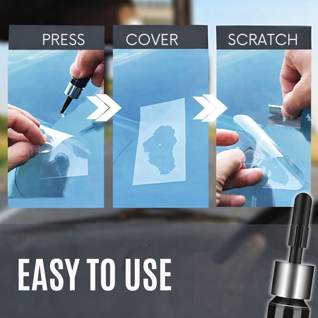 Windshield Repair Kit | Nearly Invisible Seal | 2-Pack | Quick DIY Fix