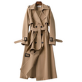 Women's Coat | Double-Breasted Tailored Fit | Khaki, Black, Beige & Dark Blue | Optimal Warmth