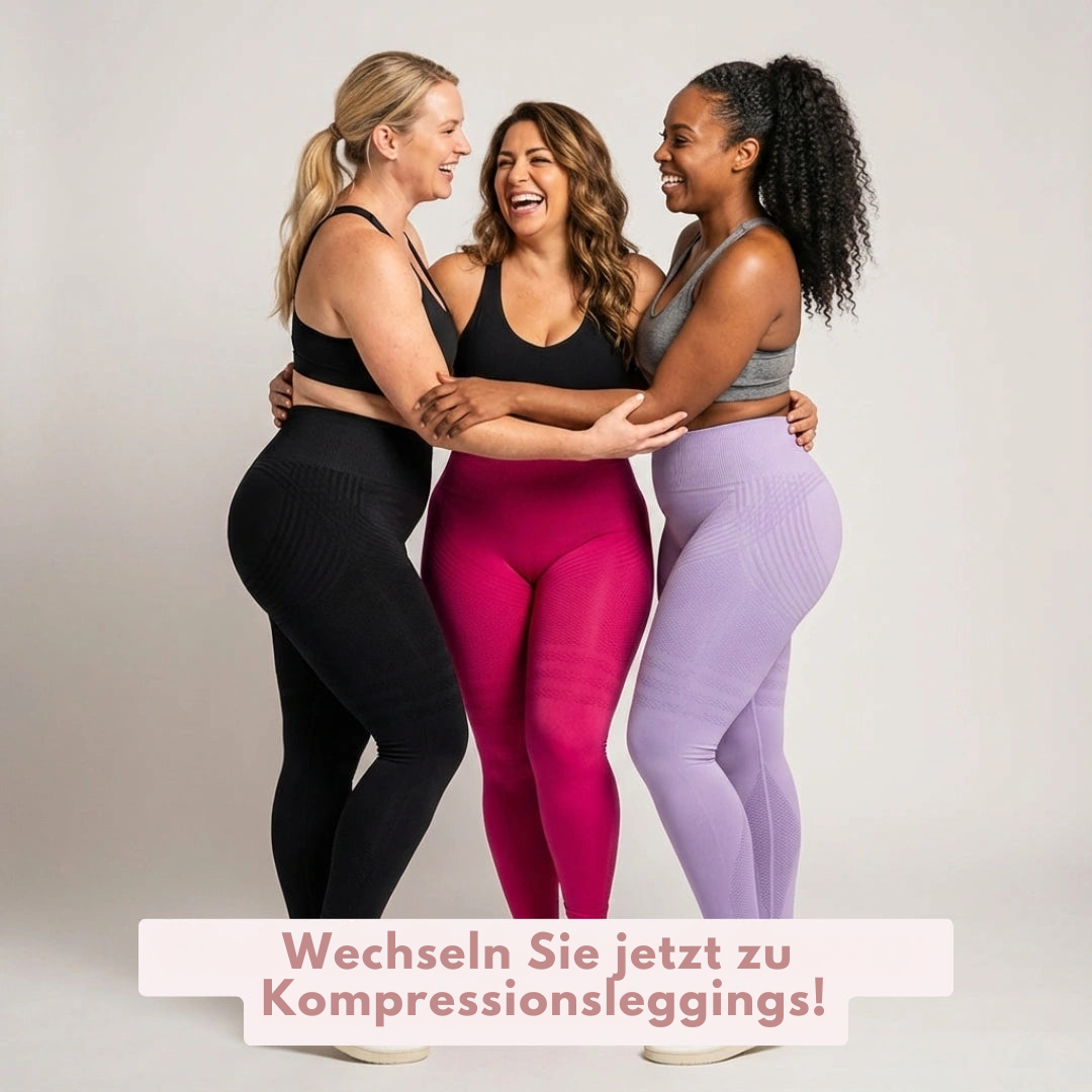 Women's Compression Leggings | High-Waist 3D Support | Targeted Leg Support & Comfortable Fit