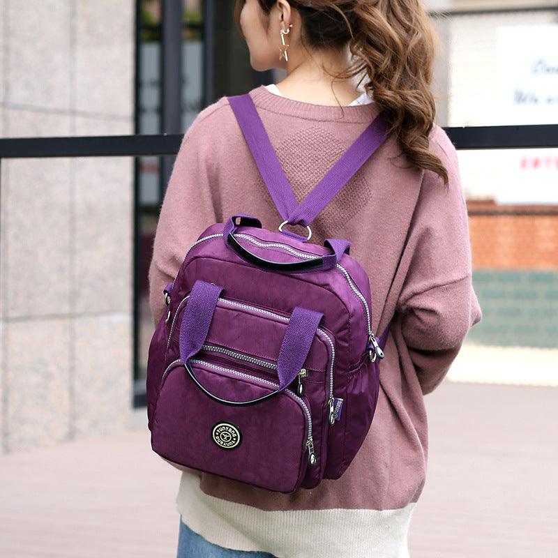 Women's Convertible Backpack | Water-Resistant Nylon | Multiple Compartments & Versatile Carry
