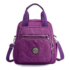 Women's Convertible Backpack | Water-Resistant Nylon | Multiple Compartments & Versatile Carry