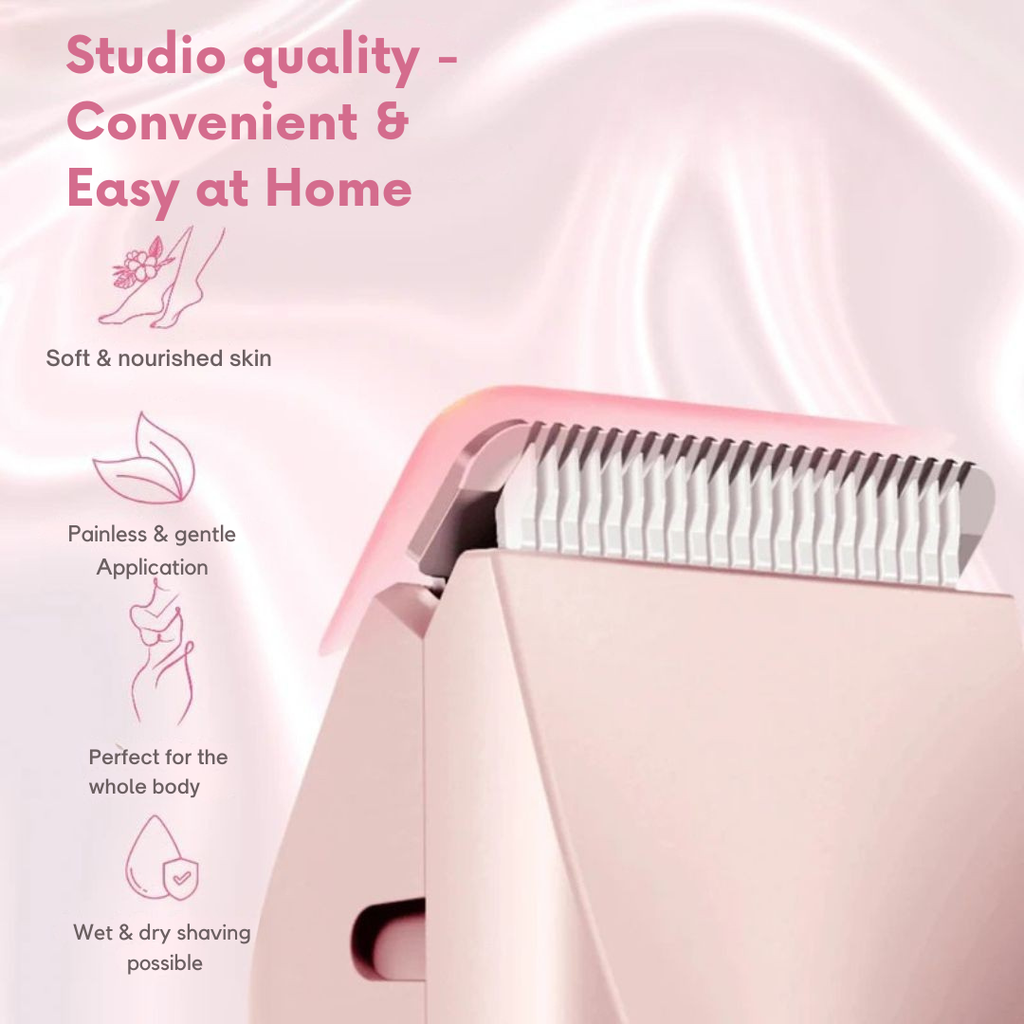 Women's Intimate Shaver | Cordless Dual-Head | Steel Blades | USB Rechargeable & 60-Min Battery