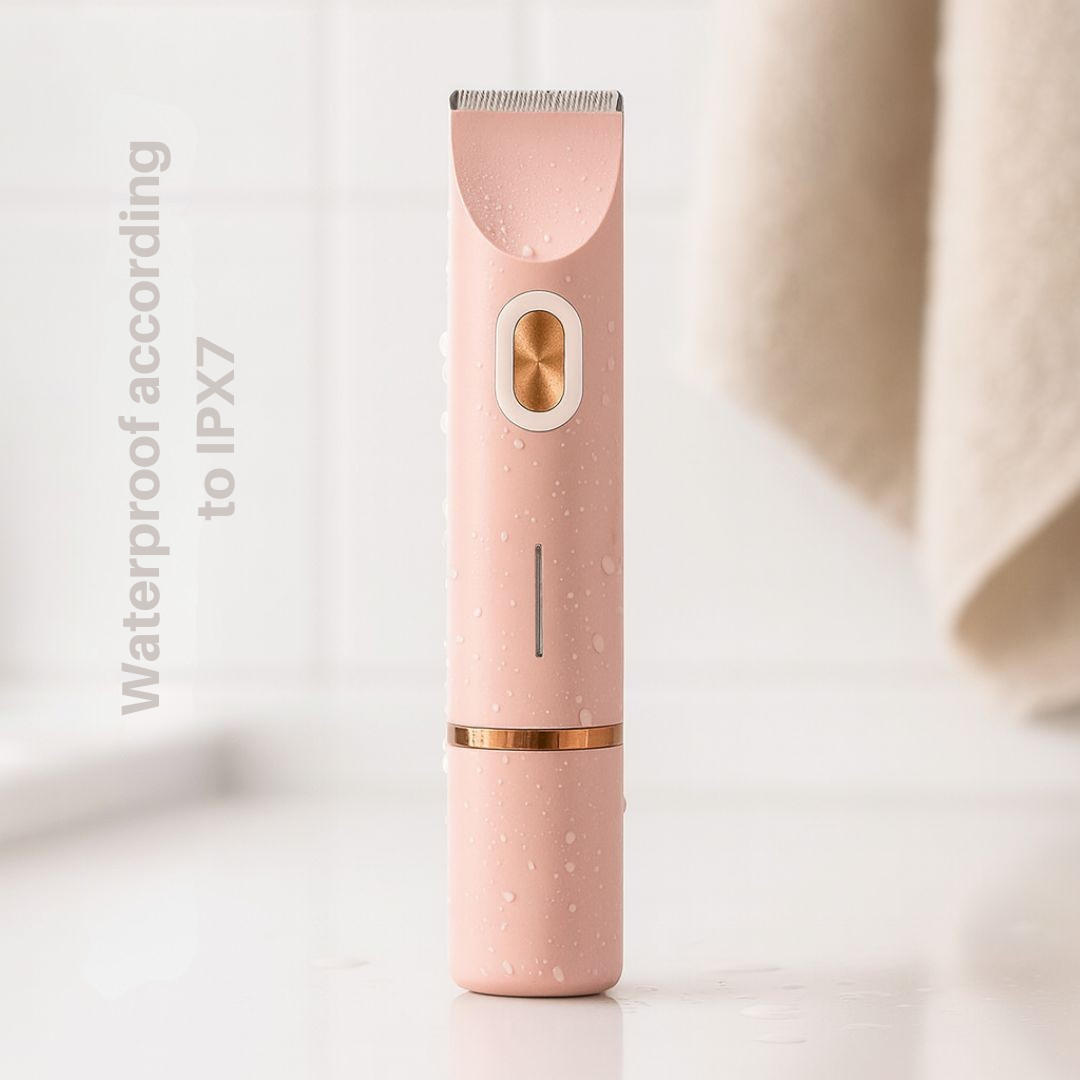 Women's Intimate Shaver | Cordless Dual-Head | Steel Blades | USB Rechargeable & 60-Min Battery