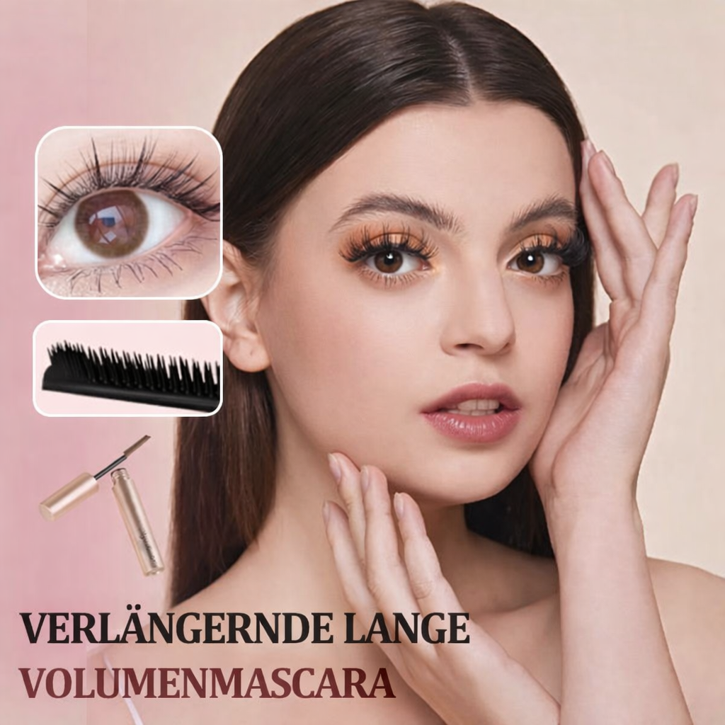 Women's Mascara | Waterproof Length & Volume | Precision Comb Brush | Gentle for Sensitive Eyes