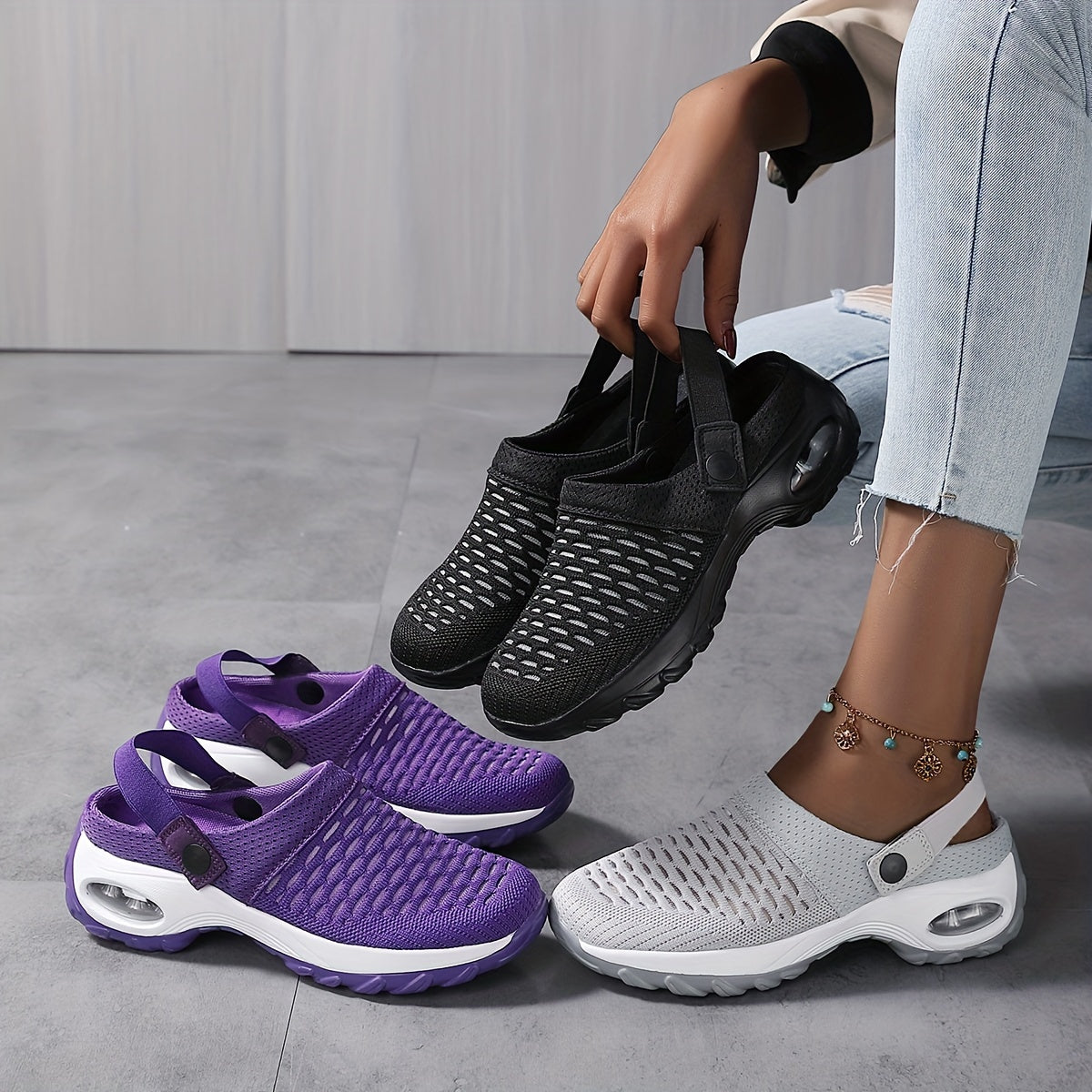 Women's Orthopedic Clogs | Breathable Mesh Upper | Air-Cushion Midsole & Non-Slip Outsole | All-Day Comfort