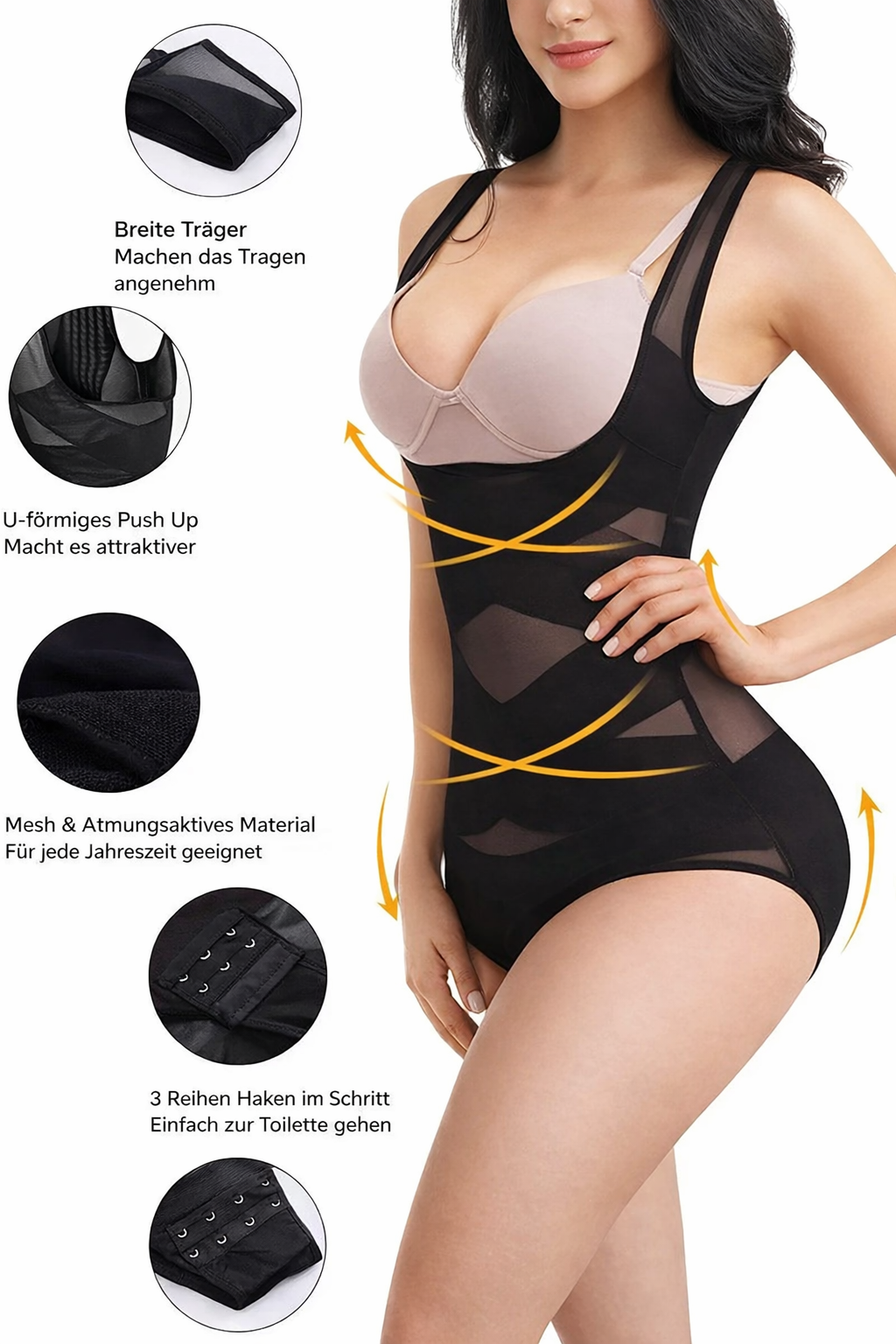 Women's Shapewear Bodysuit | Seamless & Figure-Shaping | Tummy Control | Breathable Comfort