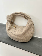Women's Shoulder Bag | Braided Knot Design | Vegan Suede Look | Compact Everyday Carry