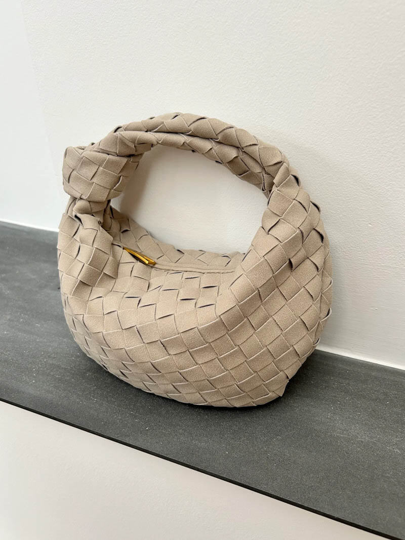 Women's Shoulder Bag | Braided Knot Design | Vegan Suede Look | Compact Everyday Carry