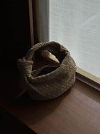 Women's Shoulder Bag | Braided Knot Design | Vegan Suede Look | Compact Everyday Carry