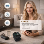 Wrist Blood Pressure Monitor | Touch Display & Voice | USB Rechargeable | Travel-Friendly