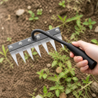 Garden Weeding Rake | 5-8 Teeth Multi-Tooth Design | Manganese Steel Construction | Durable Design