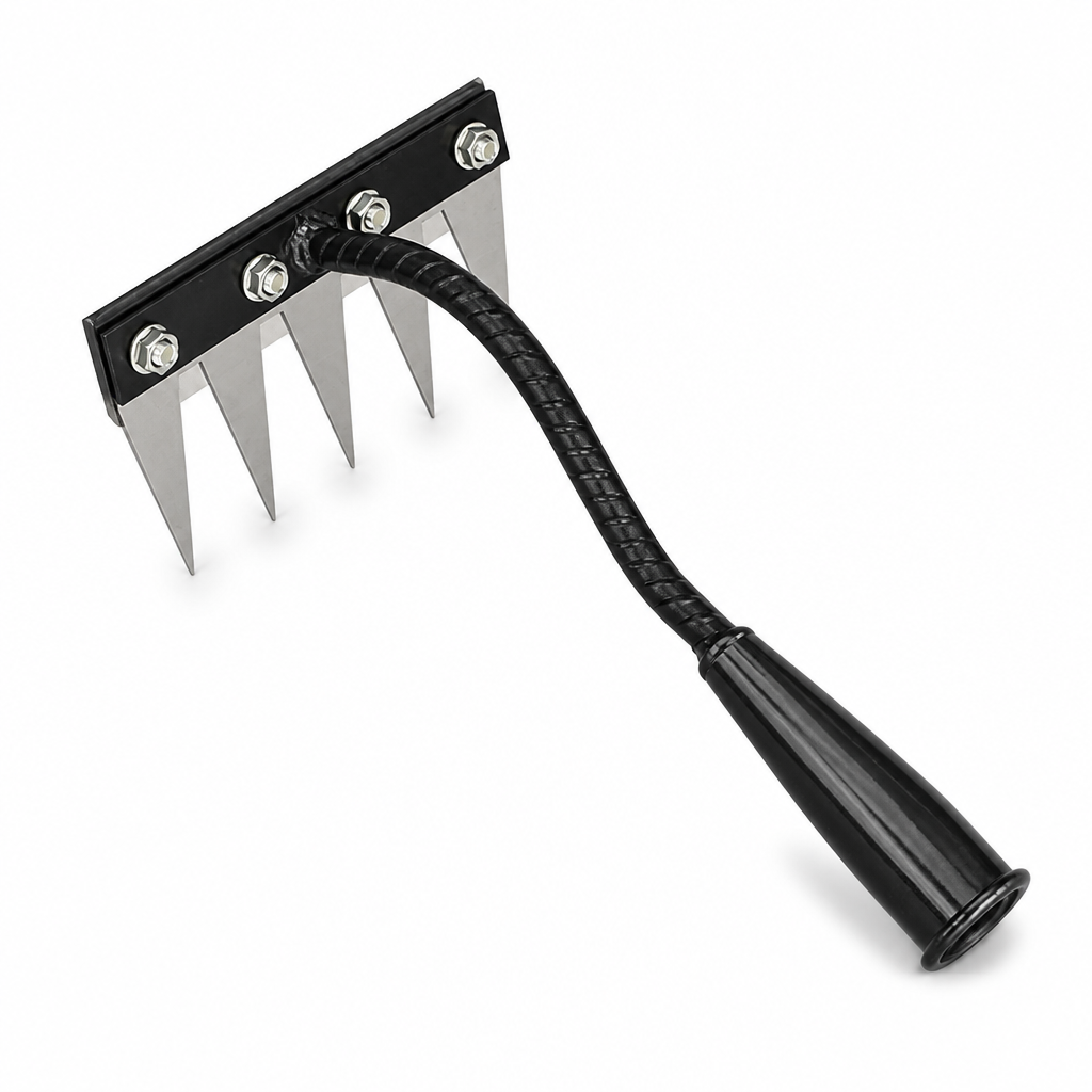 Garden Weeding Rake | 5-8 Teeth Multi-Tooth Design | Manganese Steel Construction | Durable Design