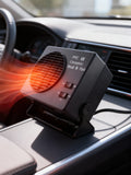 12V Vehicle Heater | Ceramic Heating Element & Fan Mode | Built-In Thermostat