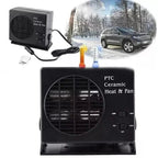 12V Vehicle Heater | Ceramic Heating Element & Fan Mode | Built-In Thermostat