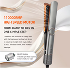 2-in-1 Hair Dryer & Straightener | Fast Dry & Smooth Finish | Adjustable Heat | Travel Size