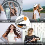 2-in-1 Rotating Hair Brush | Straightens & Curls | Ceramic Barrel | Frizz Reduction