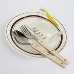 24-Piece Cutlery Set | Engraved Polished Stainless Steel | Dishwasher-Safe & Rust-Resistant