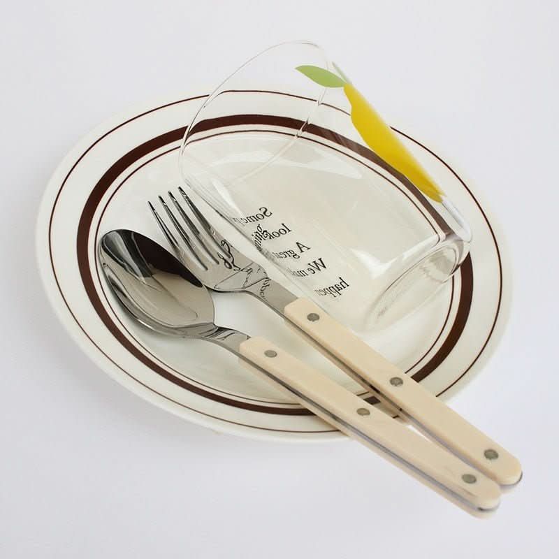 24-Piece Cutlery Set | Engraved Polished Stainless Steel | Dishwasher-Safe & Rust-Resistant