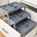 3-Tier Drawer Organizer | Adjustable Dividers & Modular Design | Durable | Space-Saving Storage