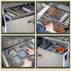 3-Tier Drawer Organizer | Adjustable Dividers & Modular Design | Durable | Space-Saving Storage
