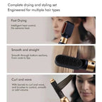 5-in-1 Hair Styler | 1000W Ionic Hot Air Brush | Concentrator & Diffuser Nozzles