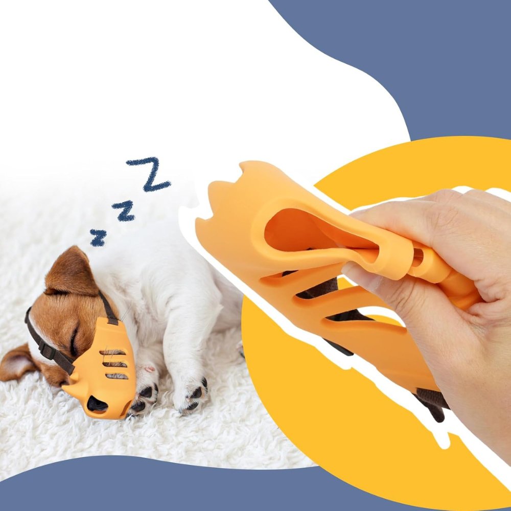 Adjustable Dog Muzzle | Breathable Mesh | Adjustable Straps & Secure Buckle | Comfortable Fit